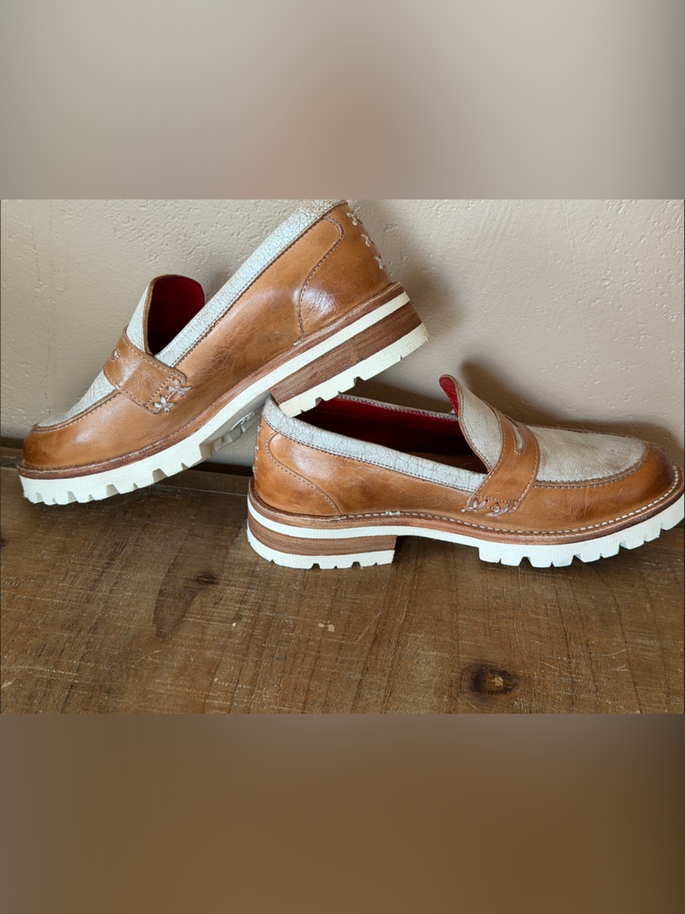 Bed Stu Reina III Tan Rustic NectarLux Leather Loafers - Picture 11 of 15